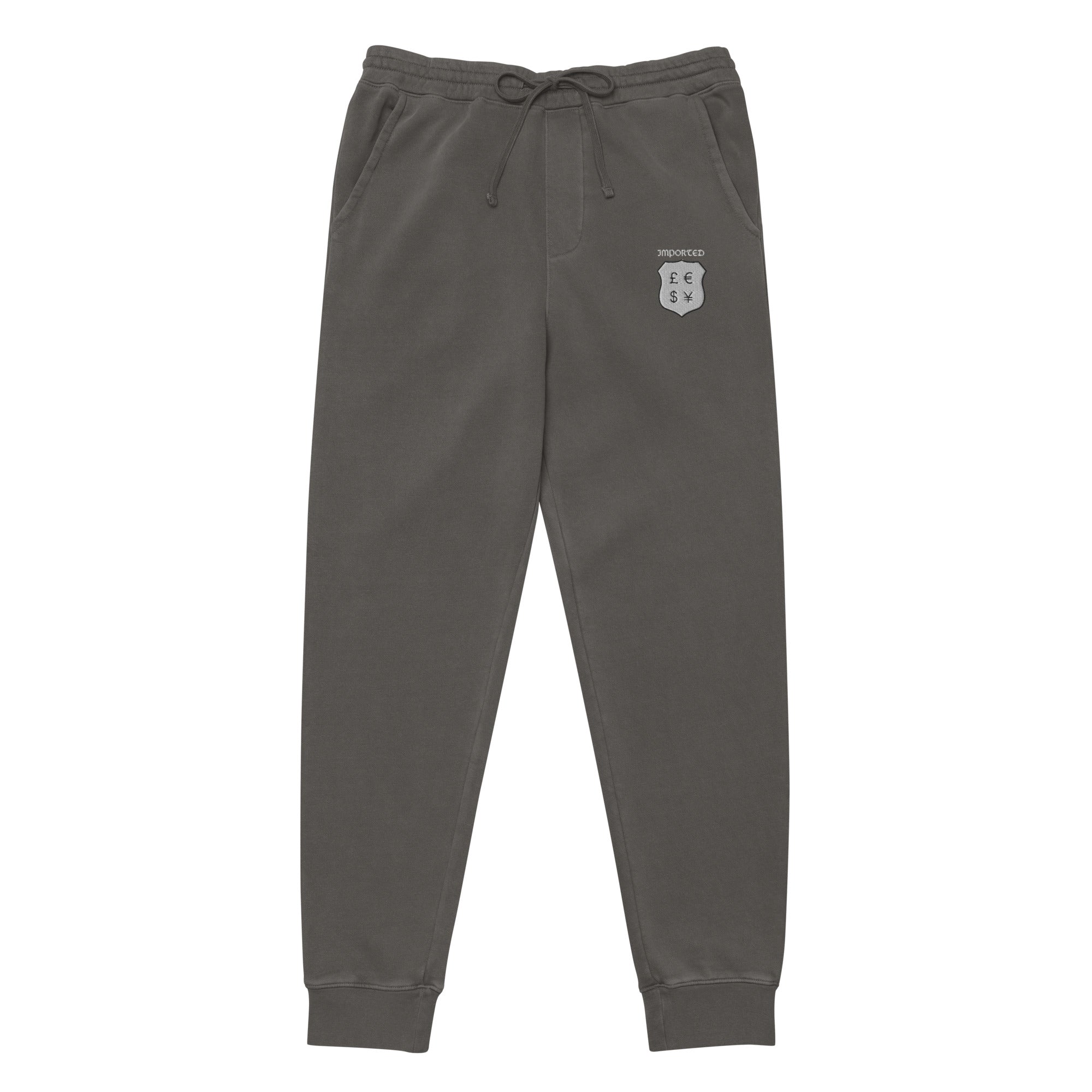 Black Pigment-Dyed Sweatpants – Crest Match | We Imported